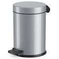 Hailo Pedaalemmer Solid S 4 L zilverkleurig
