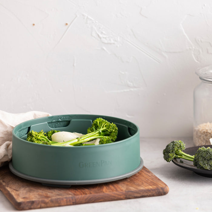 GreenPan Steamy Stoominzet  Ø 24 cm - Groen