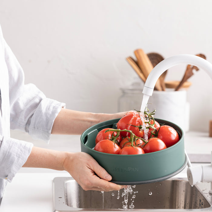 GreenPan Steamy Stoominzet  Ø 24 cm - Groen