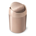 Simplehuman - Mini Can Afvalemmer, 1.5 L, Roségoud - Simplehuman