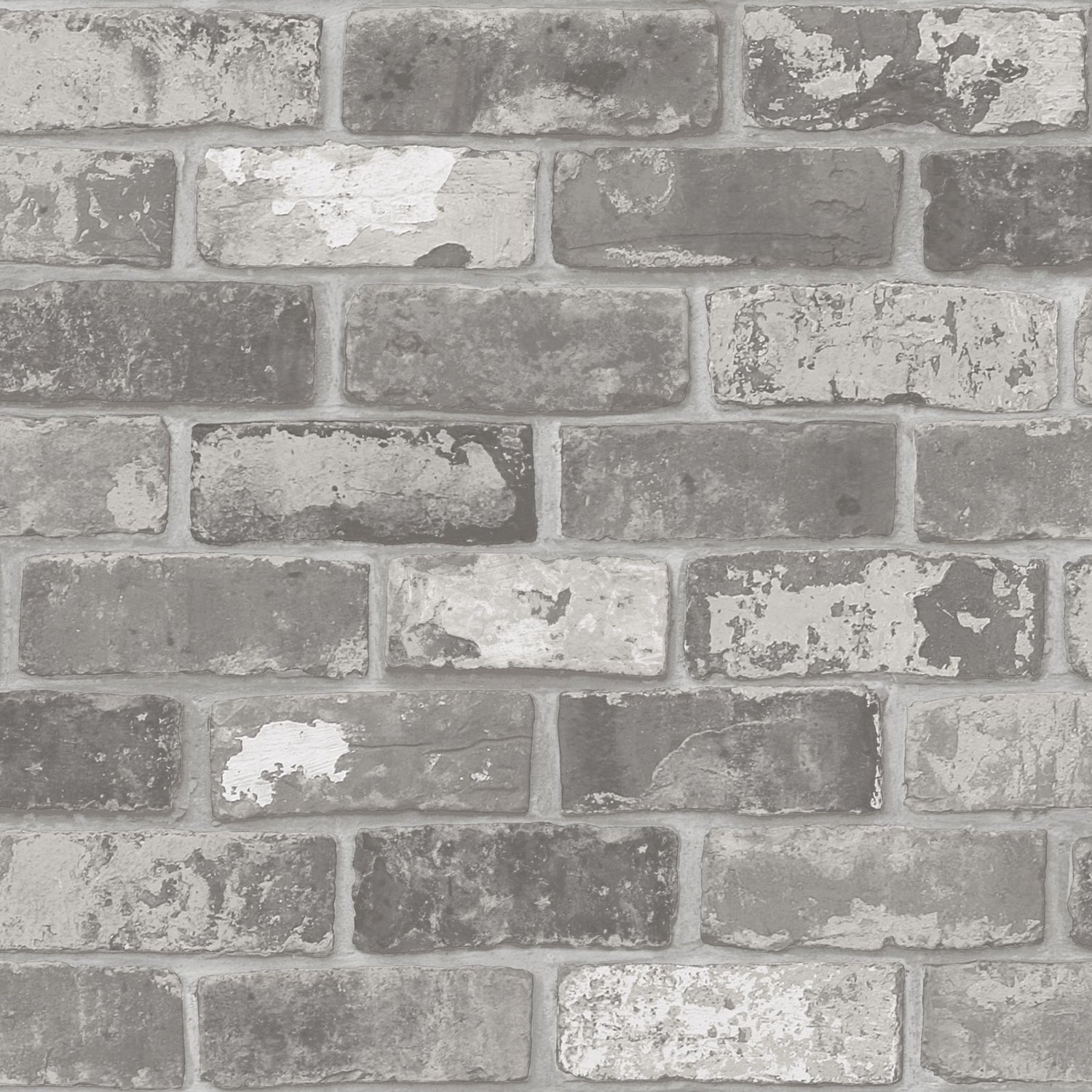 vtwonen vliesbehang Bricks Grey grijs