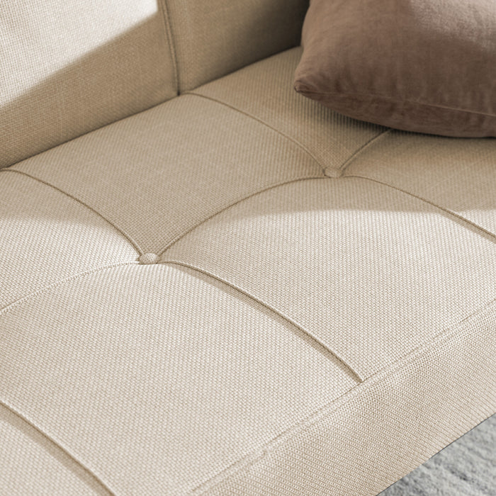 by fonQ basic Sabine Slaapbank - Geweven - Beige