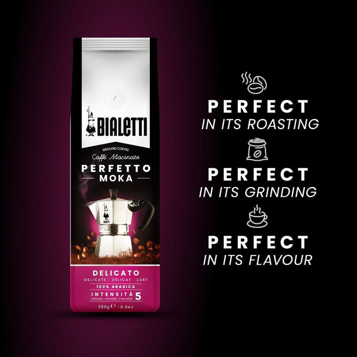 Bialetti Moka Delicato Gemalen koffie - 4 x 250 gram