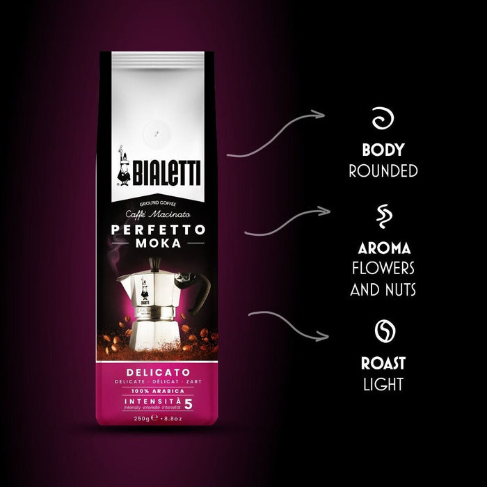Bialetti Moka Delicato Gemalen koffie - 4 x 250 gram