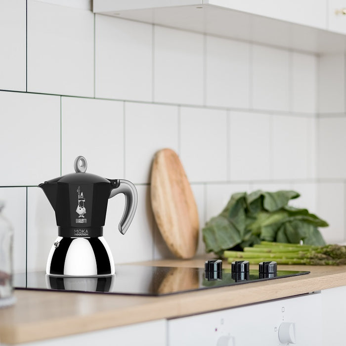 Bialetti Moka Induction Percolator - Zwart - 4 kops
