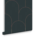 Graham & Brown vliesbehang Lancet Green & Gold groen