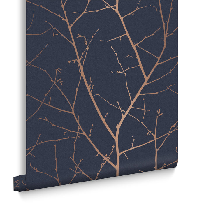 Graham & Brown - Vliesbehang - Boreas Midnight - 10mx53cm