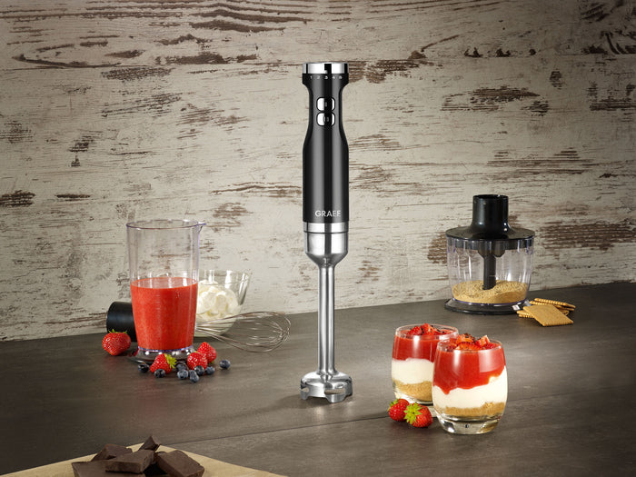 Graef staafmixerset zwart - met turbostand