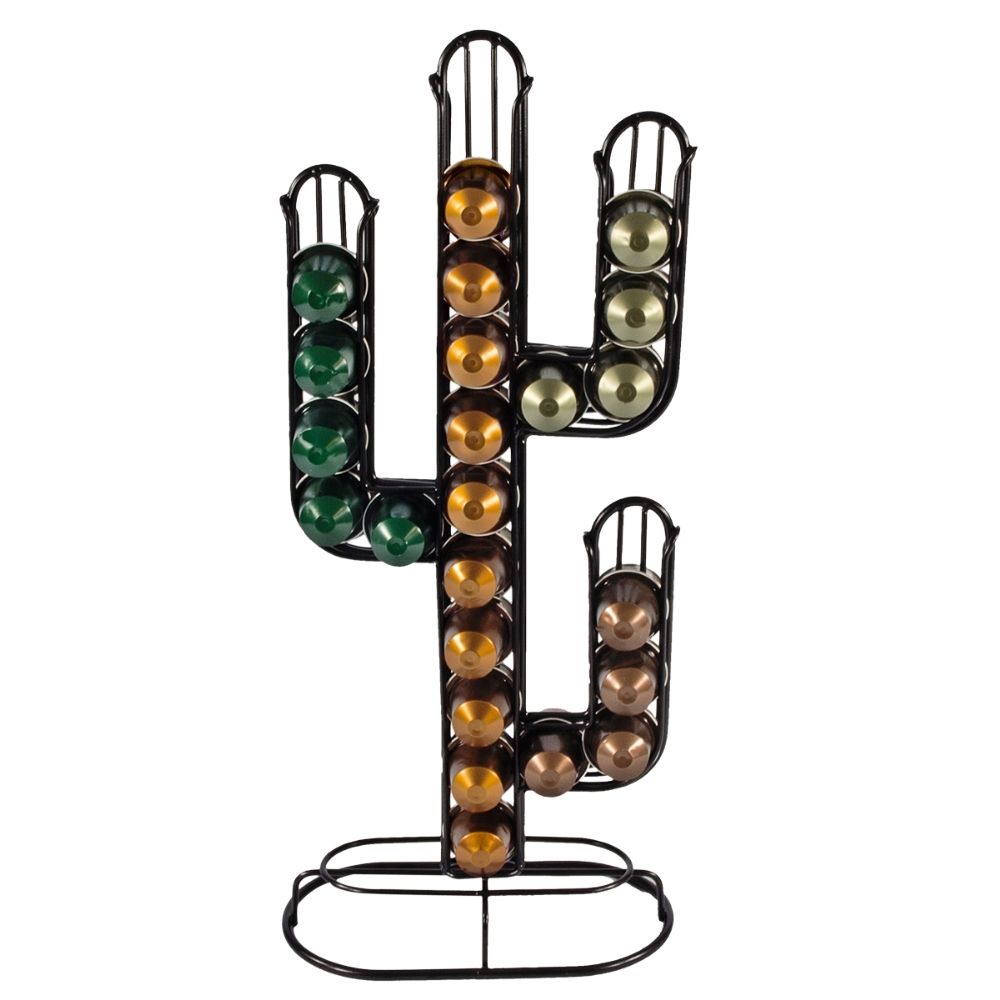 Orange85 Capsulehouder Cactusvorm Zwart 50 Capsules Koffiecups Houder