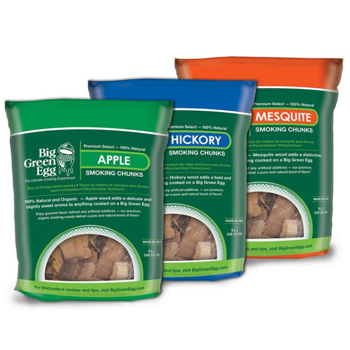 Big Green Egg - Rookchunks mesquite Big Green Egg
