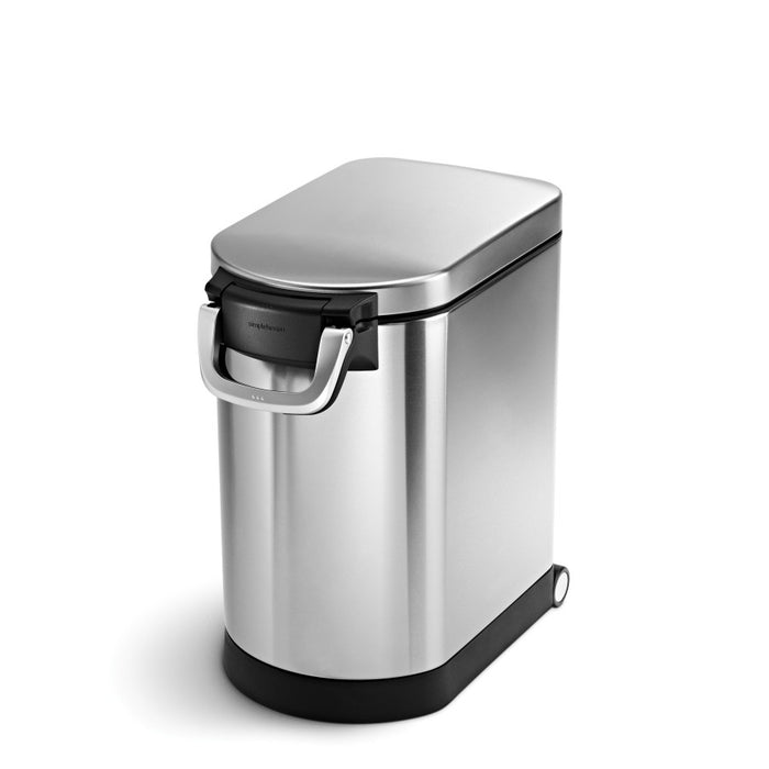 Simplehuman - Opbergbox voor Huisdierenvoer, Medium, 25 L, Zilver - Si