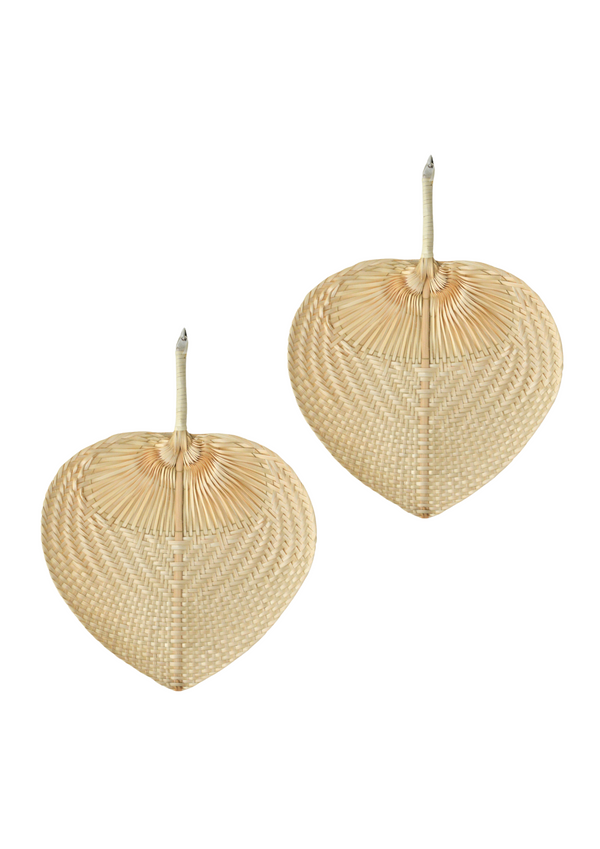 Bali Lifestyle | Waaiers Naturel | Set van 2 | 30x40