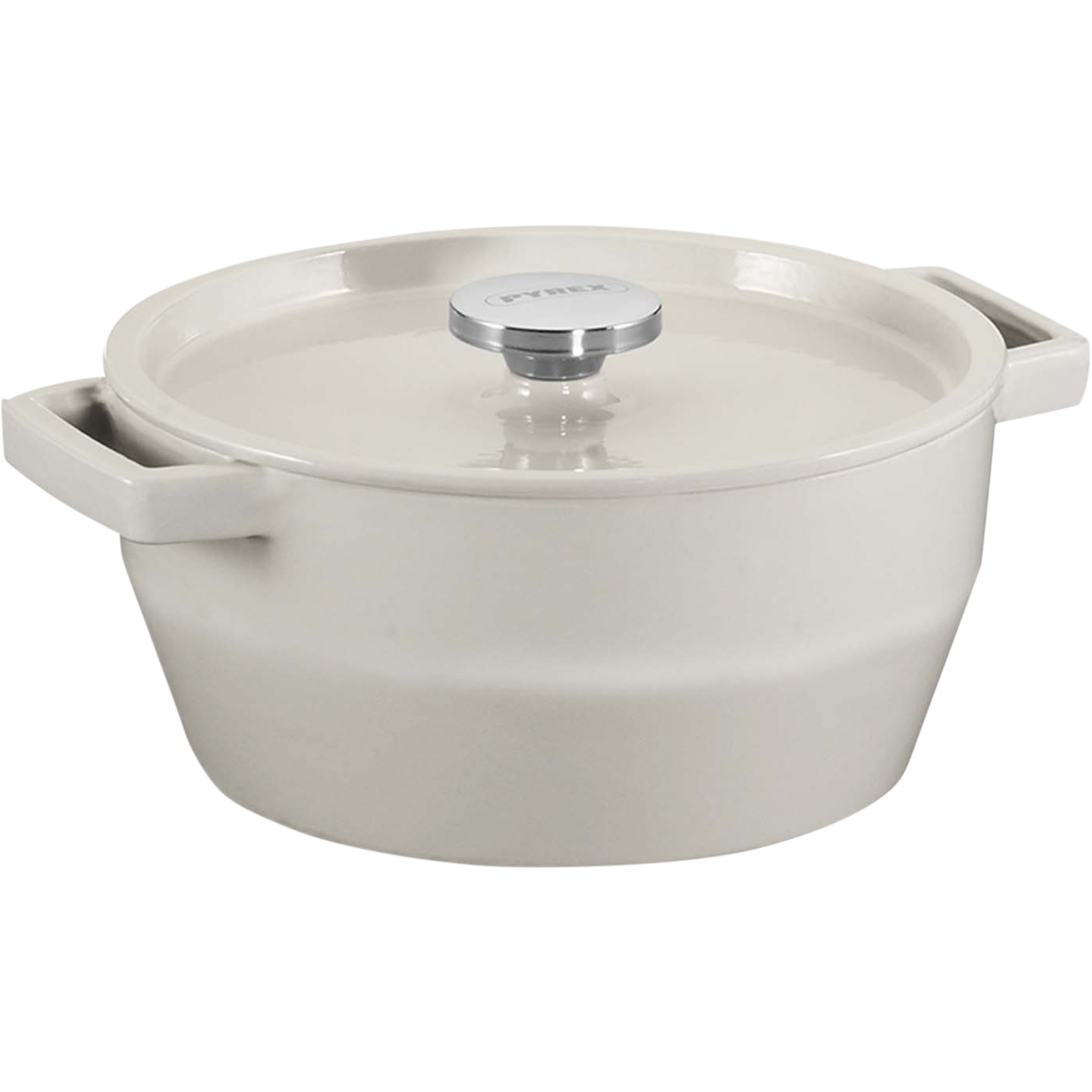 Pyrex Braadpan Slowcook Pebble 28 cm 6.3 l Wit Gietijzer