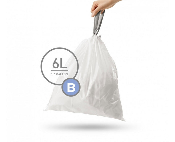 Simplehuman Code B Afvalzakken 6 Liter - 30 zakken