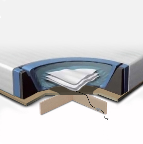 Beliani WASSERBETT SET accessoires wit