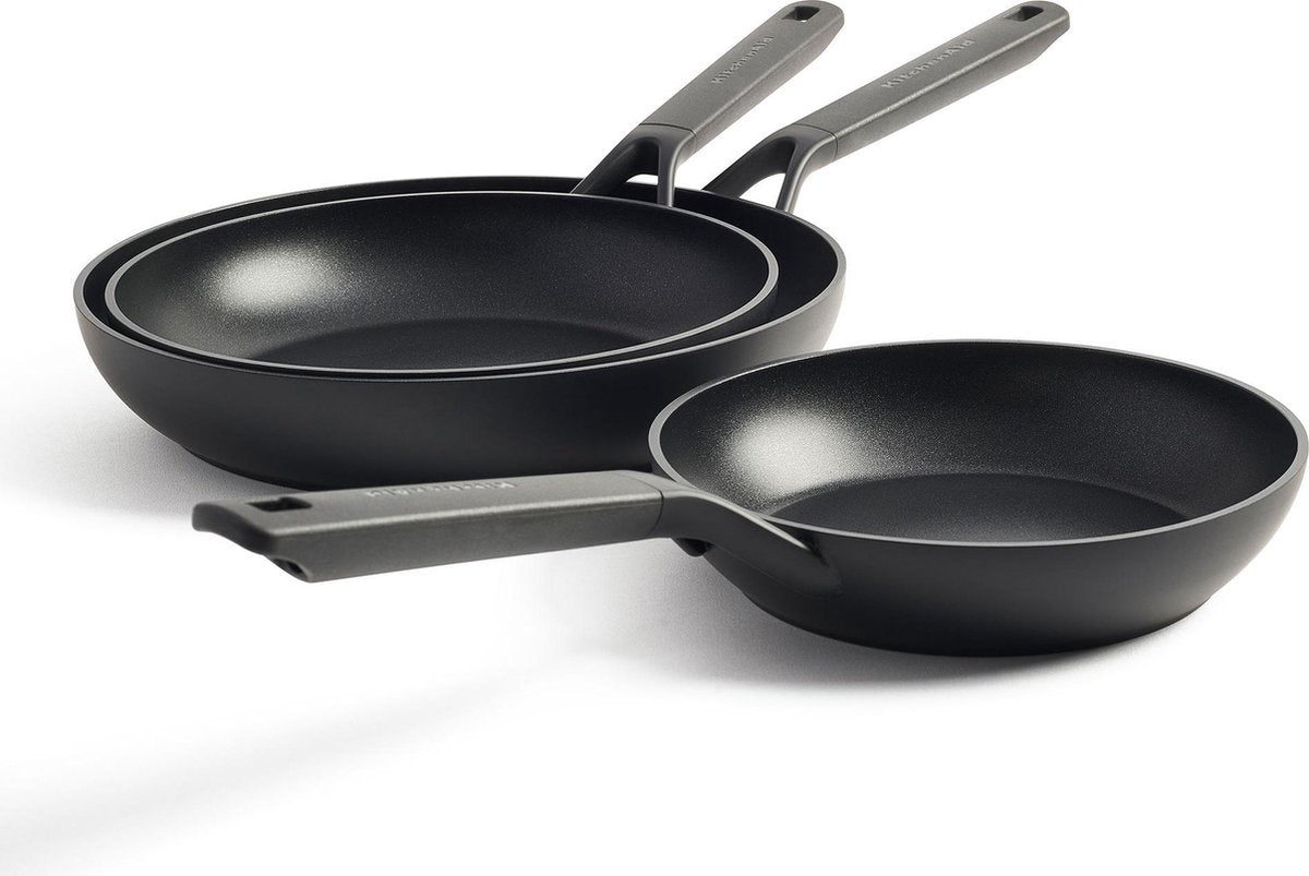 KitchenAid Classic Forged Aluminium Koekenpannenset - 20+24+28cm