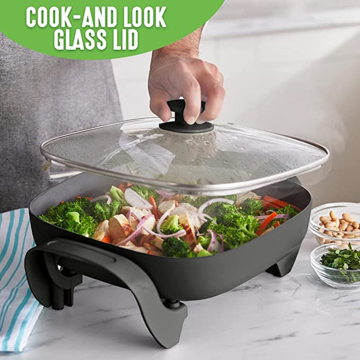 Royalty Line Elektrische Hapjespan - Pan - 8 Liter - 1500W - Zwart