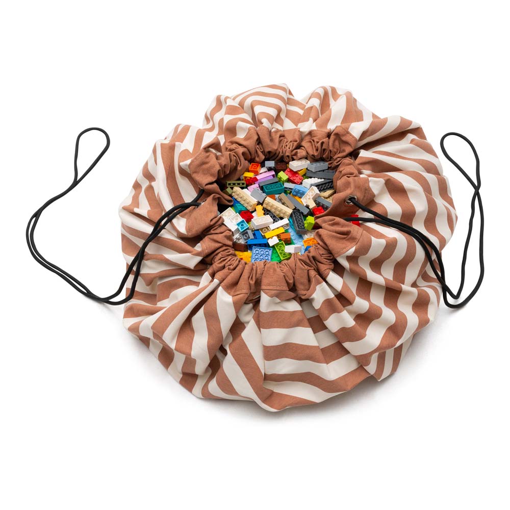 Play & Go Stripes Brown toy storage bag