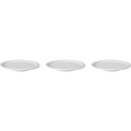 Mammoet Bord smalle rand Budgetline 24 cm Wit Porselein 3 stuks