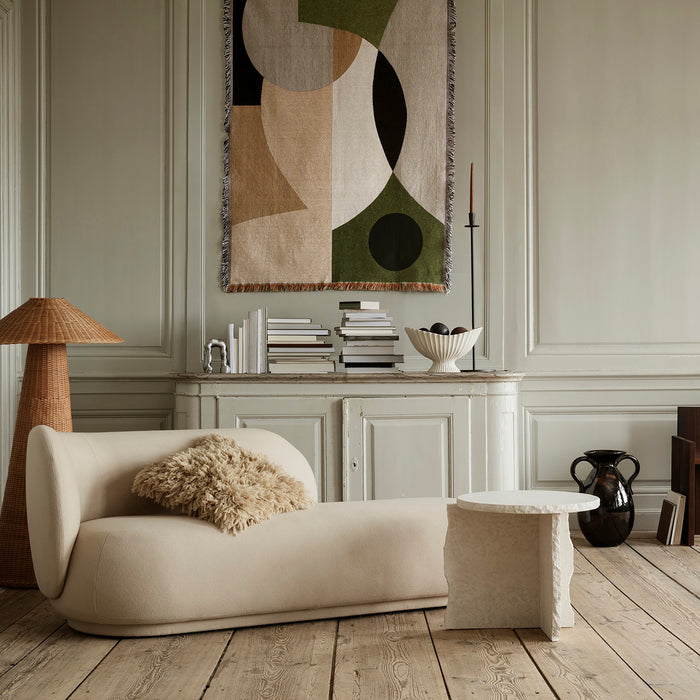 ferm LIVING Mineral Sculptural Bijzettafel - Bianco Curia