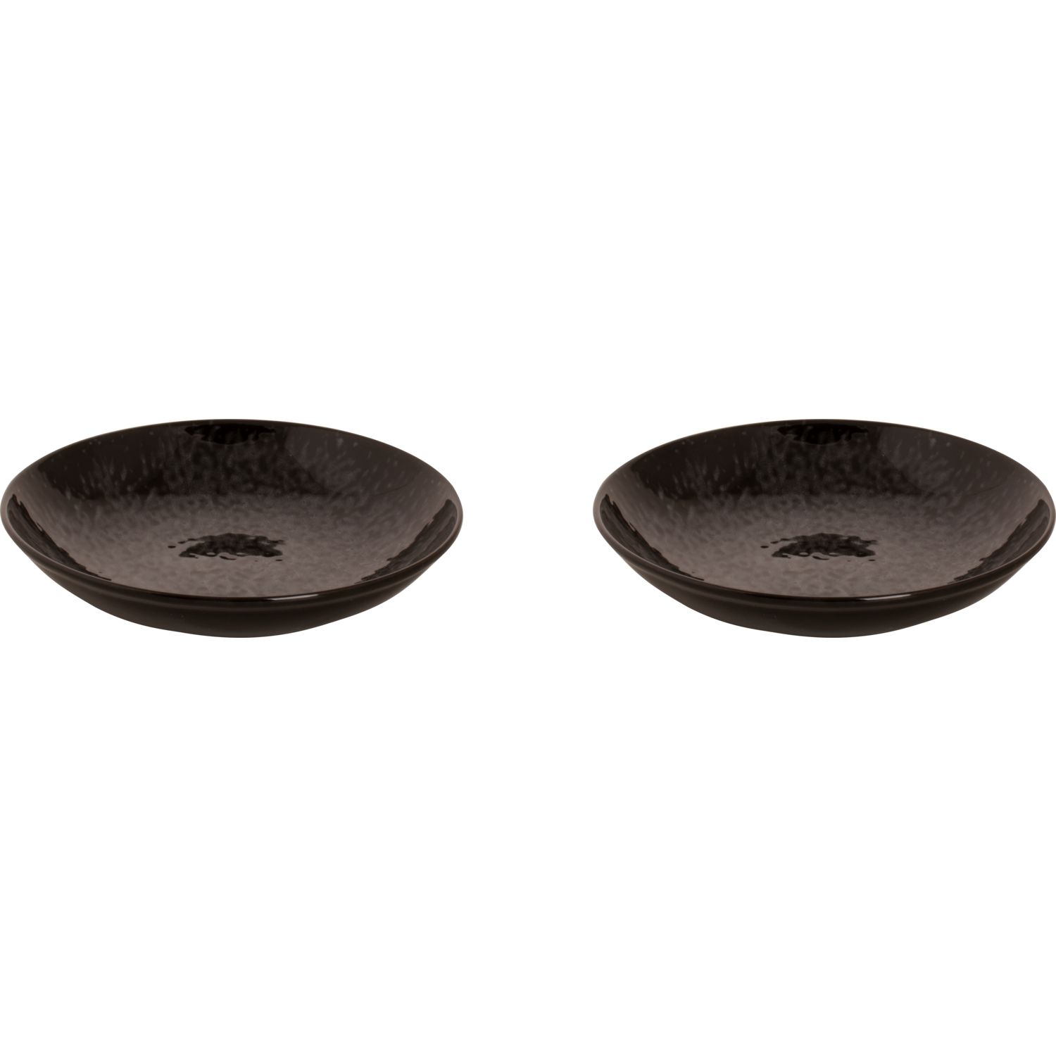 Maastricht Porselein Bord diep Tahiti 25 cm Zwart Porselein 2 stuks