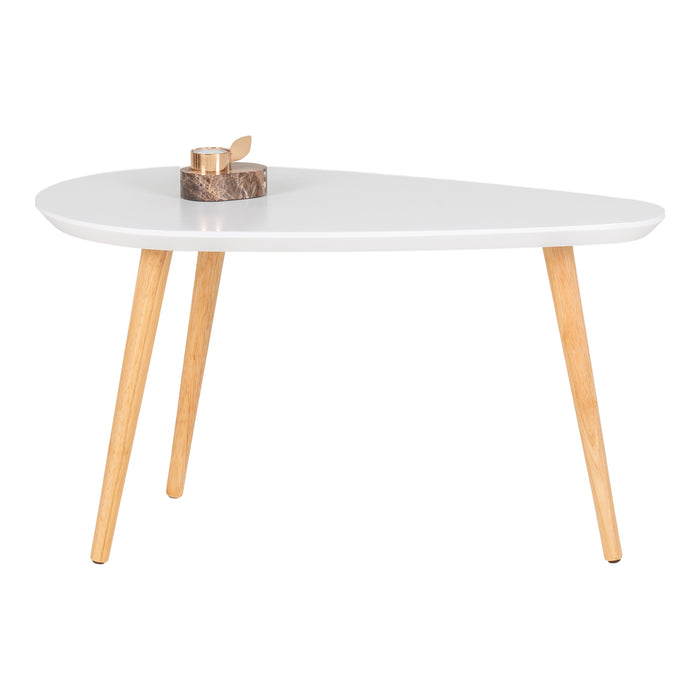 House Nordic Scanditable - Salontafel - wit blad - naturel poten - 70x