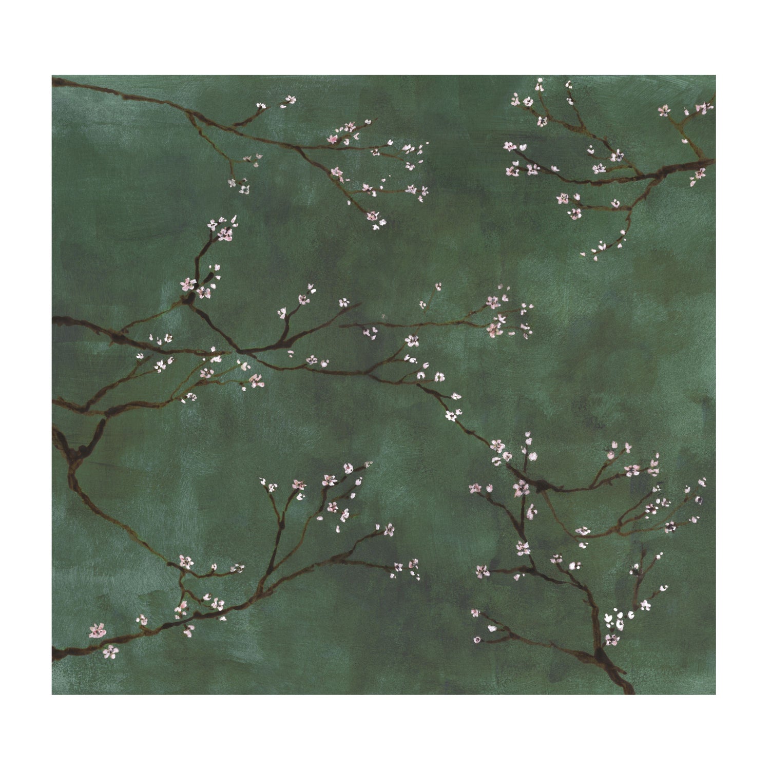 Art for the Home Chinese Bloesem Fotobehang groen 280x300 cm