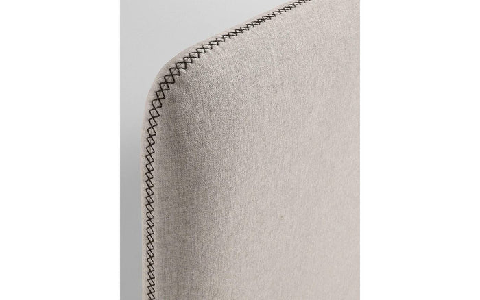 Kave Home - Dyla hoofdbord met afneembare hoes in beige, voor bedden