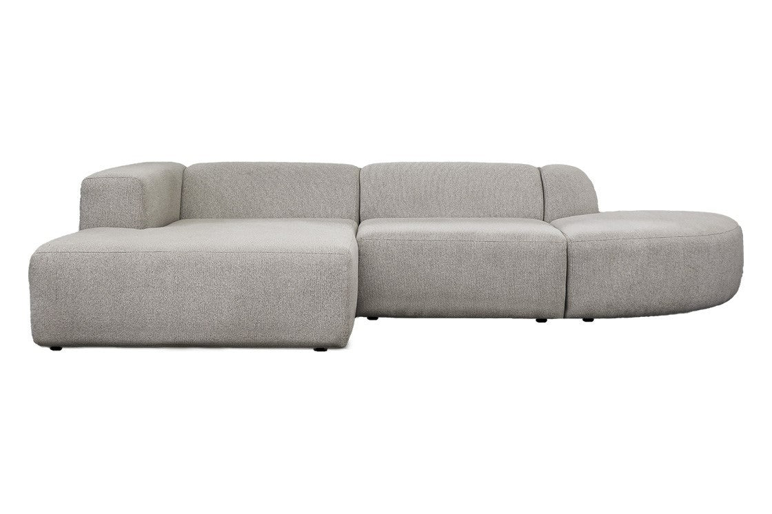 4X6 SOFA X6 modulaire hoekbank J links beige melange - 315 cm