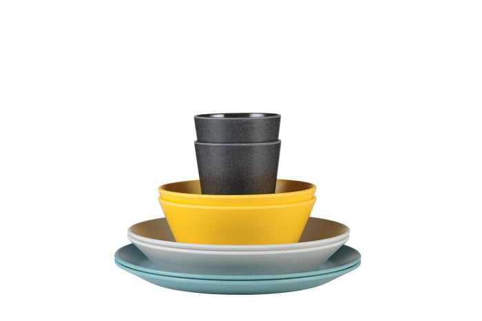 Mepal - Bloom Serviesset 8-Delige Set - Pebble Assorti