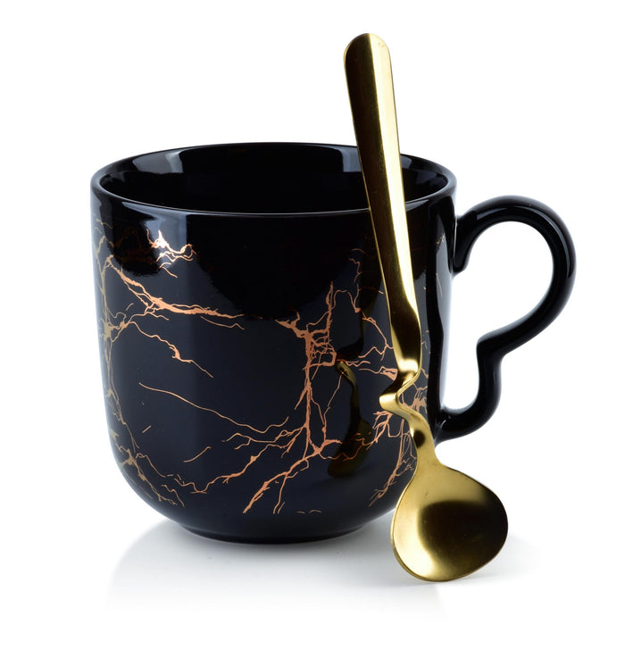 CASA DI ELTURO Geschenk Set - Thee | Koffie | Caffè latte Mok Marble
