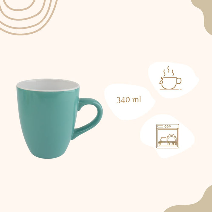 OTIX Koffiemok Theemok Set van 4 Koffietassen Verschillende kleuren...