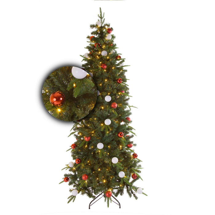 Easy Set Up Tree® Avik Red 180 cm - Kant-en-Klaar Kerstboom