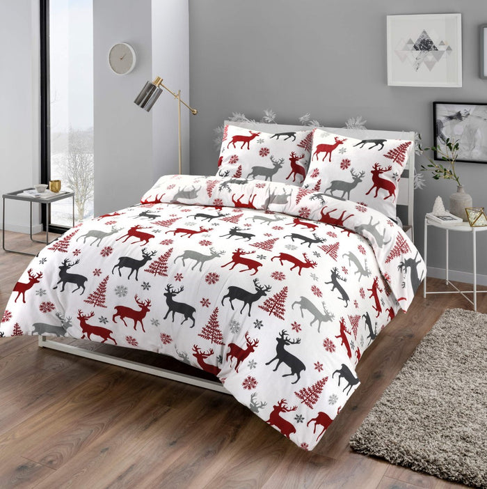 Day Dream Hjort Flanel dekbedovertrek 200x200|220 cm multi