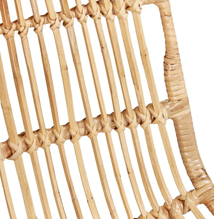 24Designs Vallarta Barkruk - Zithoogte 75 Cm - Rotan