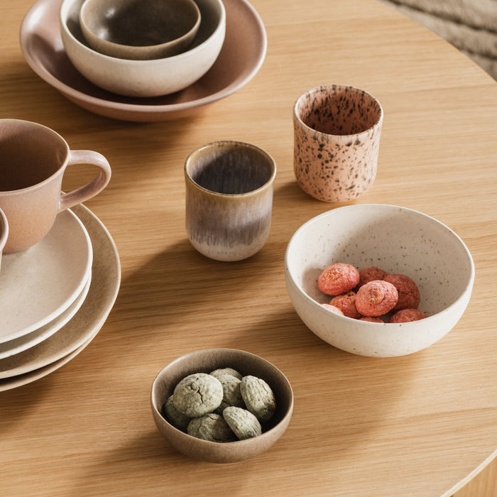 by fonQ Mixed Ceramics Kommen 4st. - Ø 15 cm - Crème