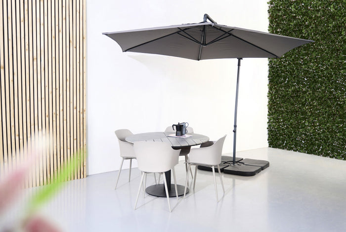 Lisomme Timo ronde tuintafel grijs - Ø 113 cm
