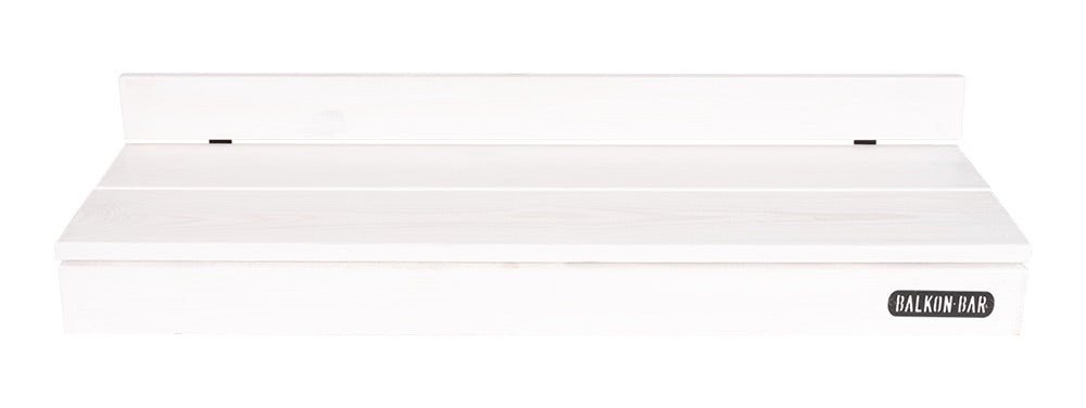 Balkonbar Pine White Rectangular Low