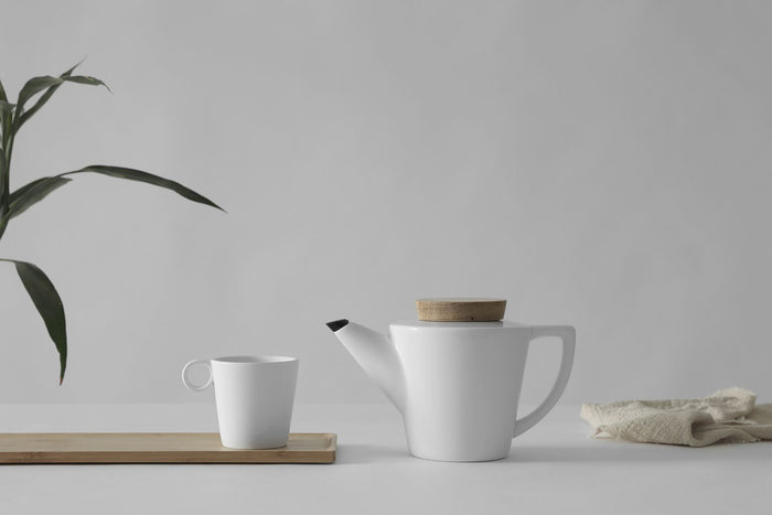 Viva Scandinavia  Theepot met filter 1.2 liter Porselein|Hout