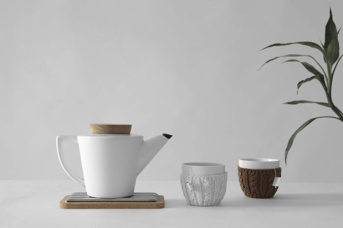 Viva Scandinavia  Theepot met filter 1.2 liter Porselein|Hout
