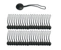 SORARA Elastiek met bungee ball tentspanner 40 stuks Zwart