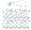 SORARA Elastiek met bungee ball tentspanner 40 stuks Wit