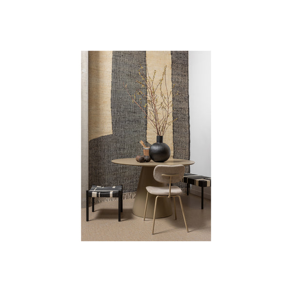 WOOOD Jorre Eettafel - Ø 120 cm -  Militair Bruin