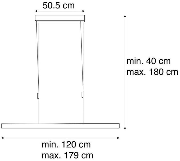 Paul Neuhaus Paul Neuhaus Adriana Hanglamp Antraciet L120-180cm