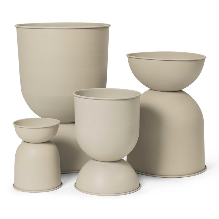 ferm LIVING Hourglass Pot - Medium - Cashmere