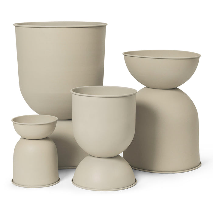 ferm LIVING Hourglass Pot - Small - Cashmere
