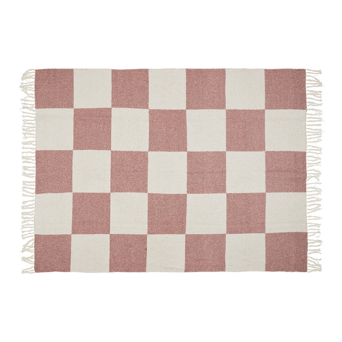by fonQ Check Plaid 130 x 200 cm - Roze