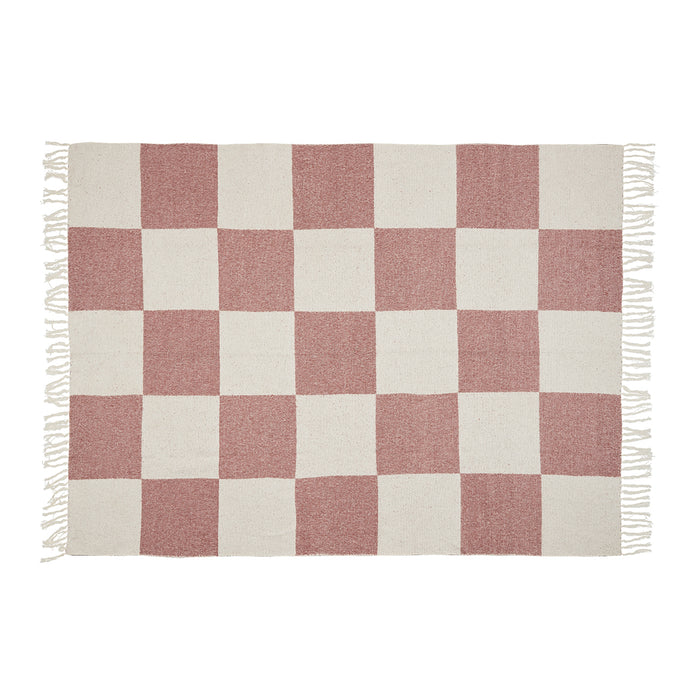 by fonQ Check Plaid 130 x 200 cm - Roze