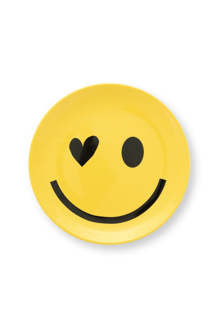 vtwonen Ontbijtbordjes - Smile - Set van 2 - Porselein - Ø 20cm