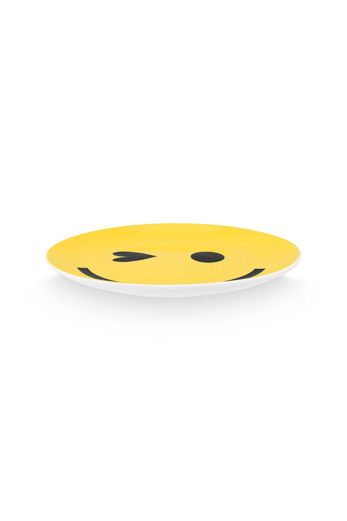 vtwonen Ontbijtbordjes - Smile - Set van 2 - Porselein - Ø 20cm